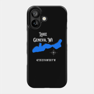 Lake Geneva location Phone Case