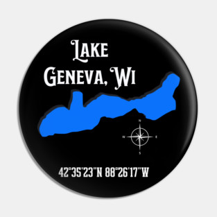 Lake Geneva location Pin