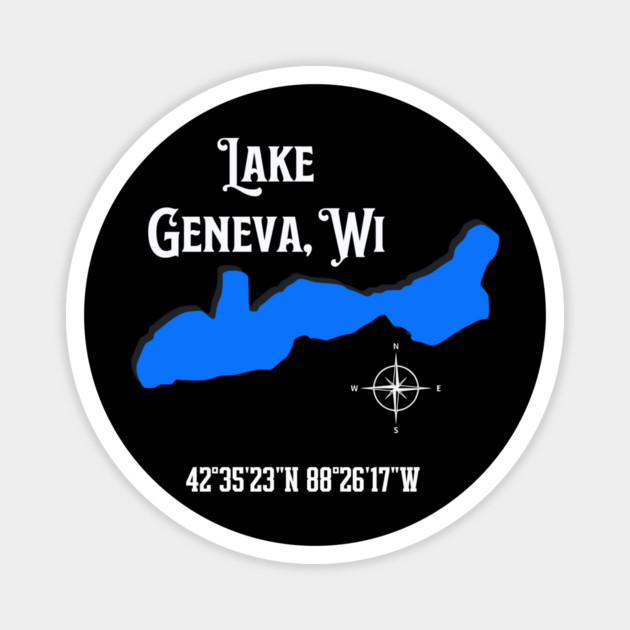 Lake Geneva location Magnet by CrazyGirl