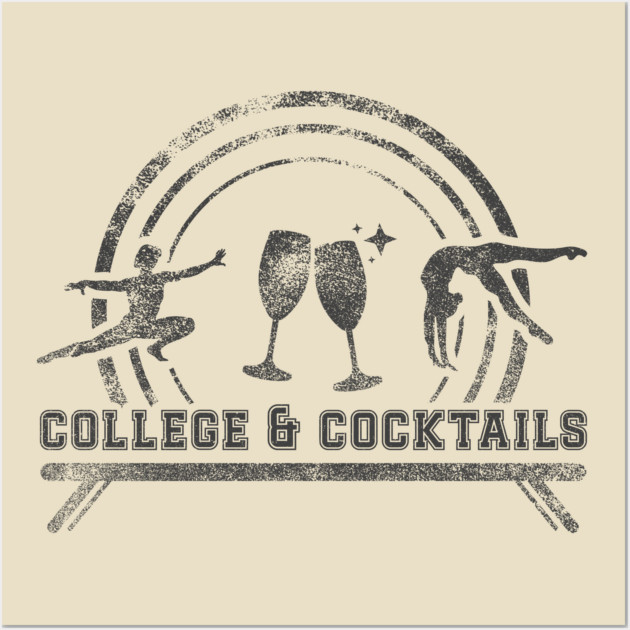 College & Cocktails Bright Wall Art by GymCastic