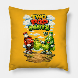 Two Pop Farts Pillow