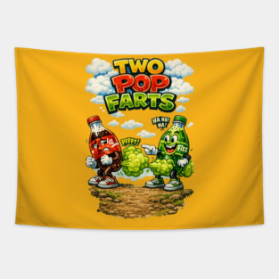 Two Pop Farts Tapestry