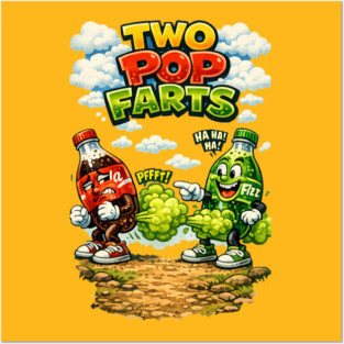 Two Pop Farts Posters and Art