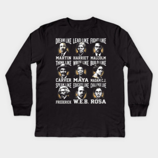 Legends of Black History Kids Long Sleeve T-Shirt