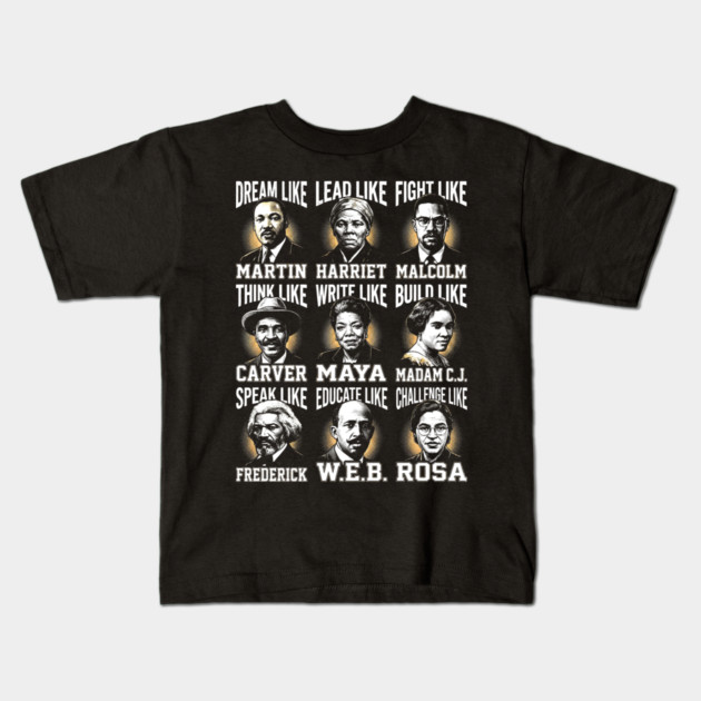 Legends of Black History Kids T-Shirt by UrbanLifeApparel