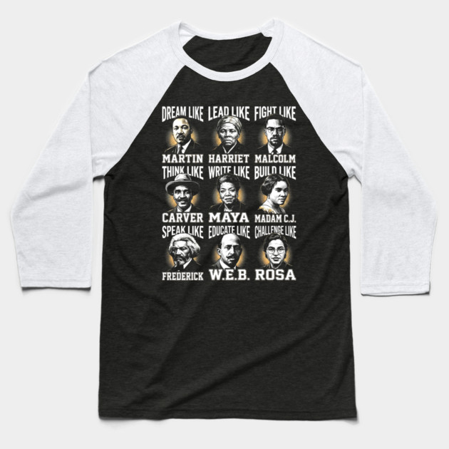 Legends of Black History Baseball T-Shirt by UrbanLifeApparel