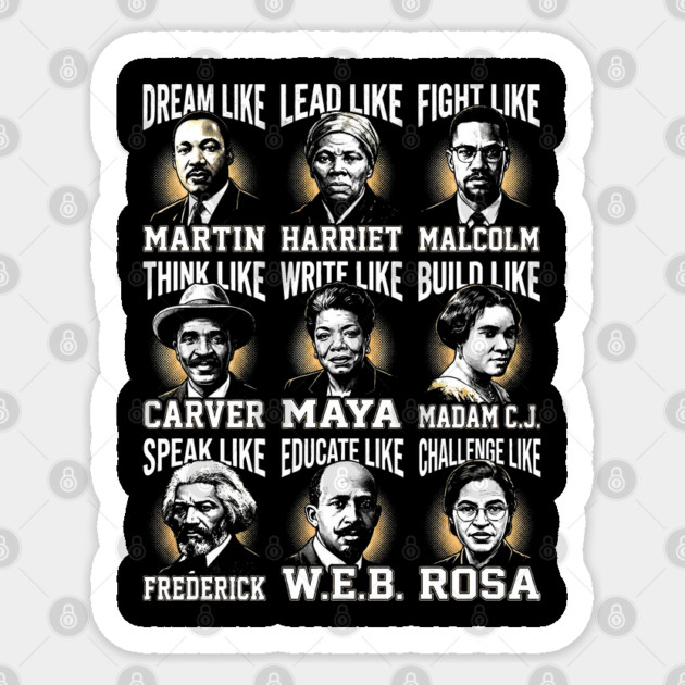 Legends of Black History Sticker by UrbanLifeApparel