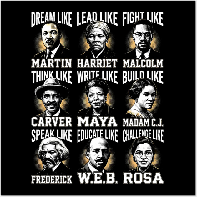 Legends of Black History Wall Art by UrbanLifeApparel