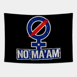 No Ma'am Tapestry