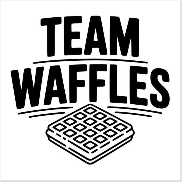 Team Waffles Wall Art by Frank Ring