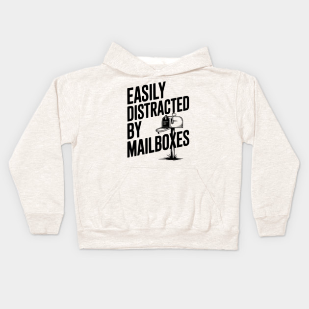 Easily Distracted by Mailboxes Kids Hoodie by Frank Ring