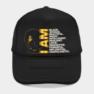 I Am | Black Woman Gold Edition Hat