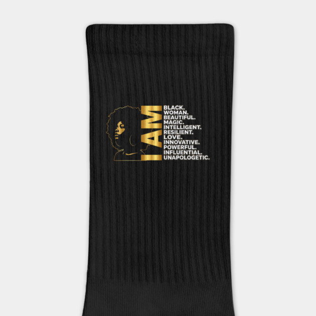I Am | Black Woman Gold Edition by UrbanLifeApparel