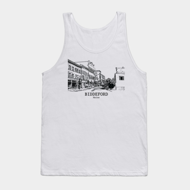 Biddeford - Maine Tank Top by Lakeric