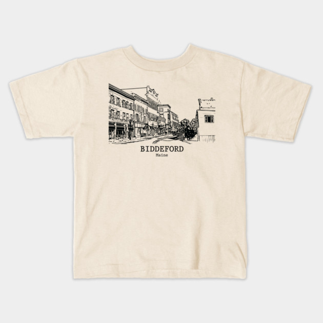 Biddeford - Maine Kids T-Shirt by Lakeric