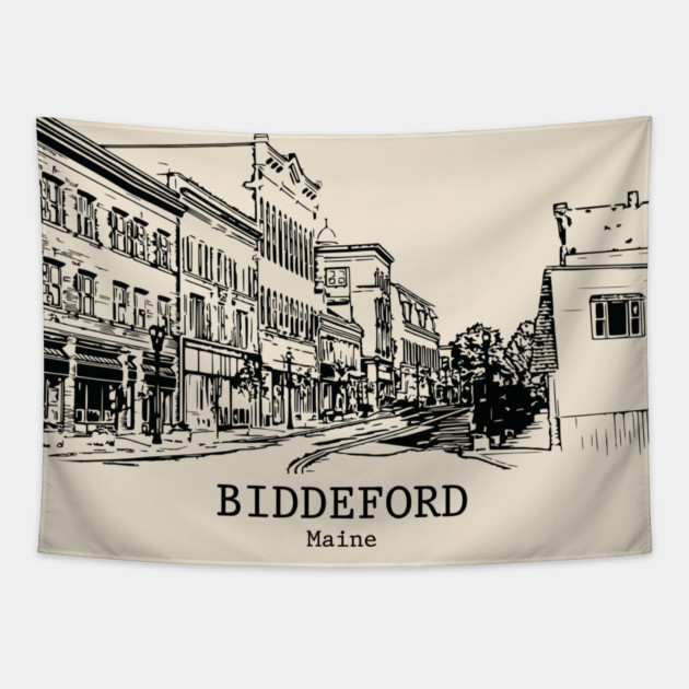 Biddeford - Maine Tapestry by Lakeric