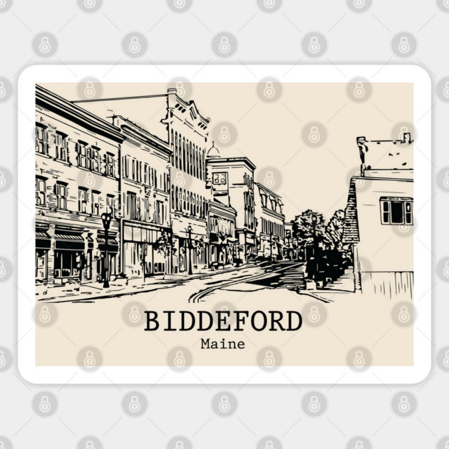 Biddeford - Maine Sticker by Lakeric