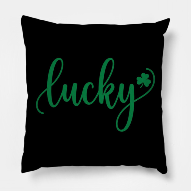 st-patricks-day Pillow by Creatifly Graphic Tees
