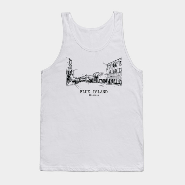Blue Island - Illinois Tank Top by Lakeric