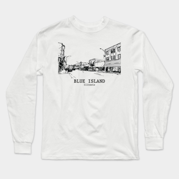 Blue Island - Illinois Long Sleeve T-Shirt by Lakeric