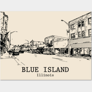 Blue Island - Illinois Posters and Art