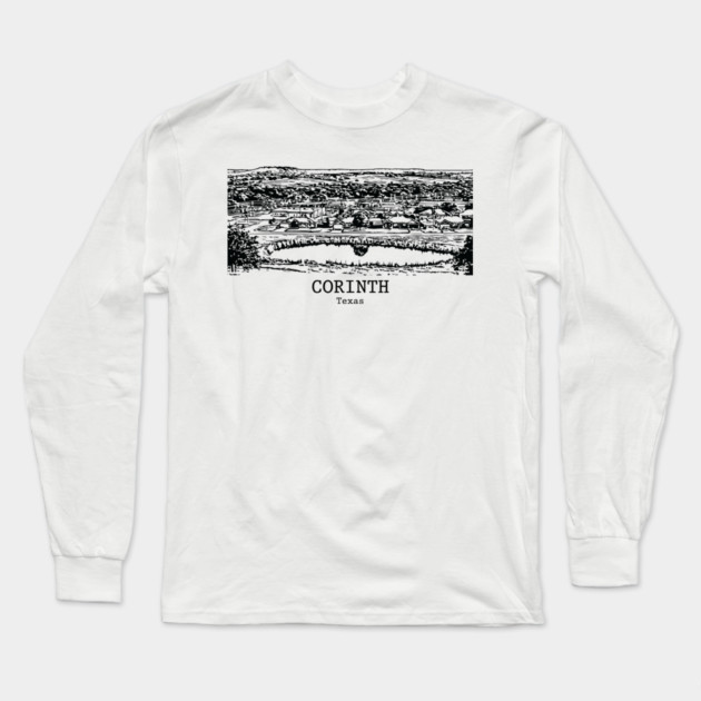 Corinth - Texas Long Sleeve T-Shirt by Lakeric