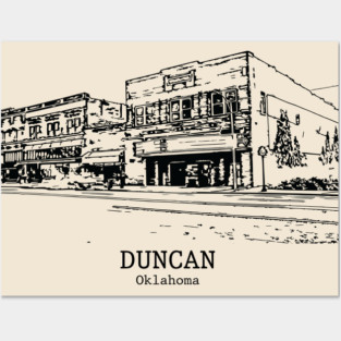 Duncan - Oklahoma Posters and Art