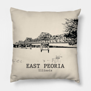 East Peoria - Illinois Pillow