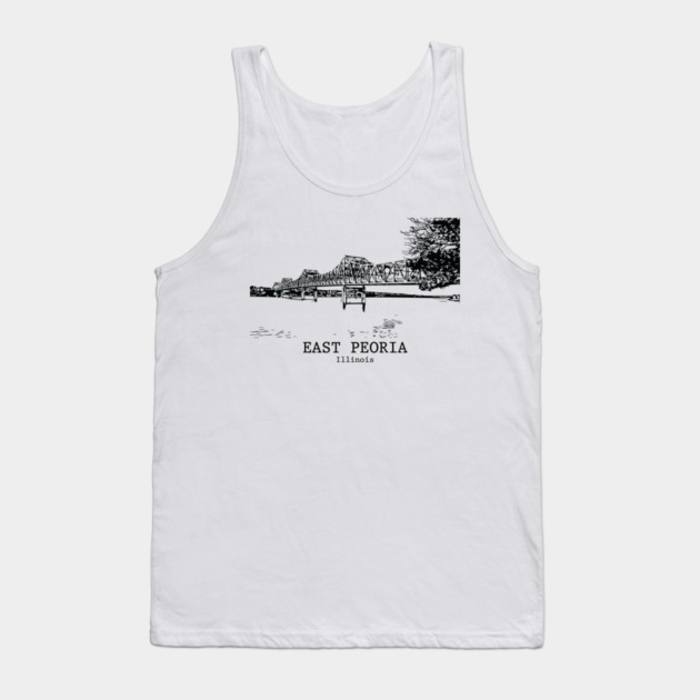 East Peoria - Illinois Tank Top by Lakeric