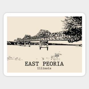 East Peoria - Illinois Sticker