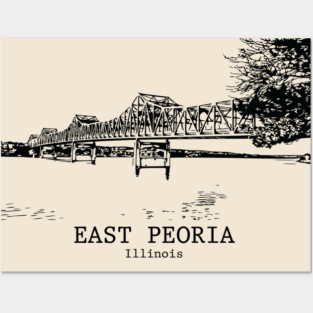 East Peoria - Illinois Posters and Art