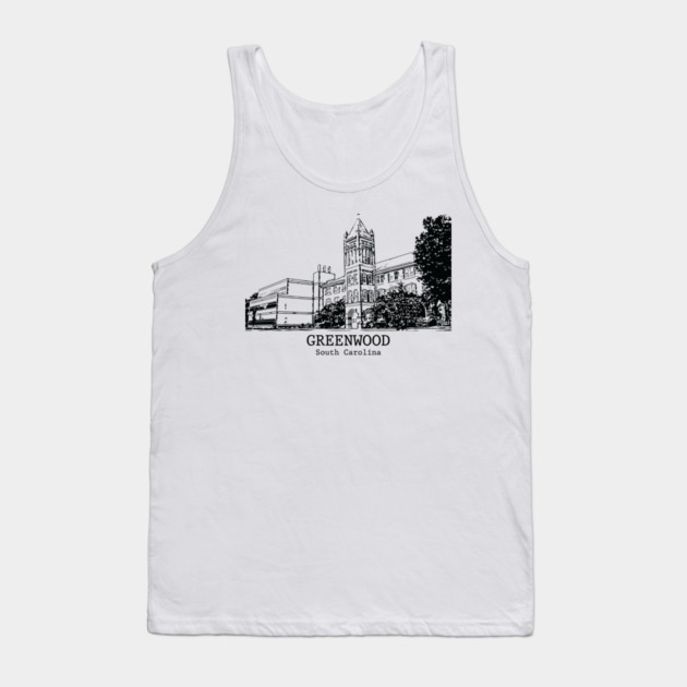 Greenwood - South Carolina Tank Top by Lakeric
