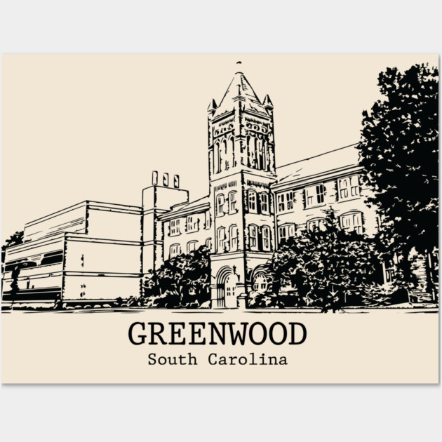 Greenwood - South Carolina Wall Art by Lakeric