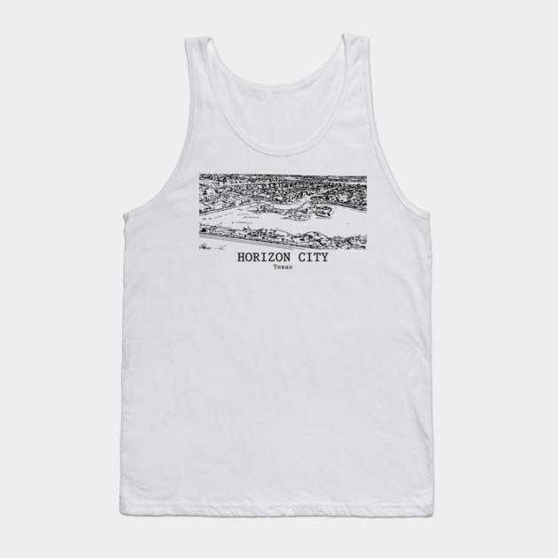 Horizon City - Texas Tank Top by Lakeric