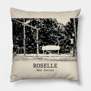 Roselle - New Jersey Pillow