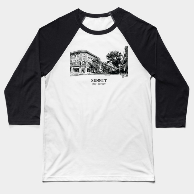 Summit - New Jersey Baseball T-Shirt by Lakeric
