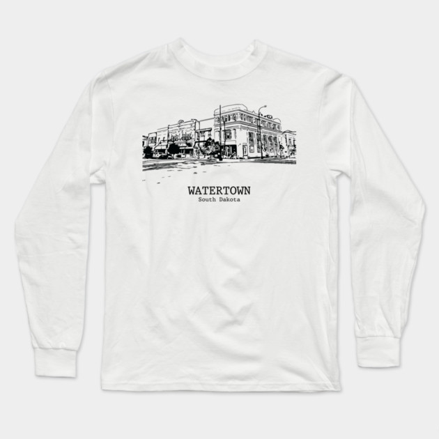 Watertown - South Dakota Long Sleeve T-Shirt by Lakeric