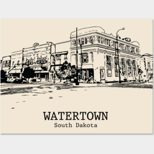 Watertown - South Dakota Posters and Art