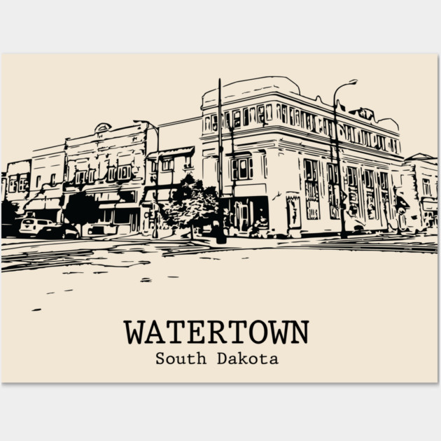 Watertown - South Dakota Wall Art by Lakeric
