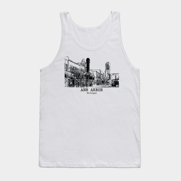Ann Arbor - Michigan Tank Top by Lakeric