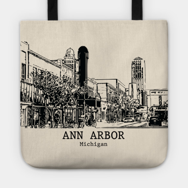 Ann Arbor - Michigan Tote by Lakeric
