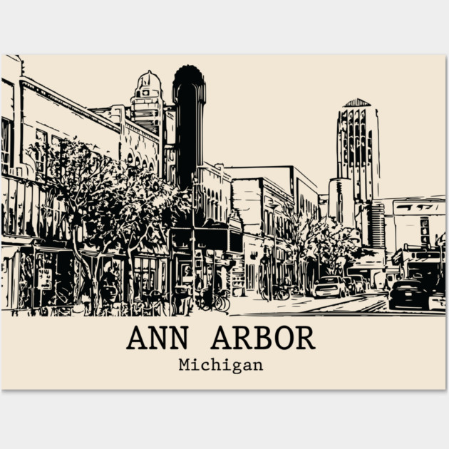 Ann Arbor - Michigan Wall Art by Lakeric