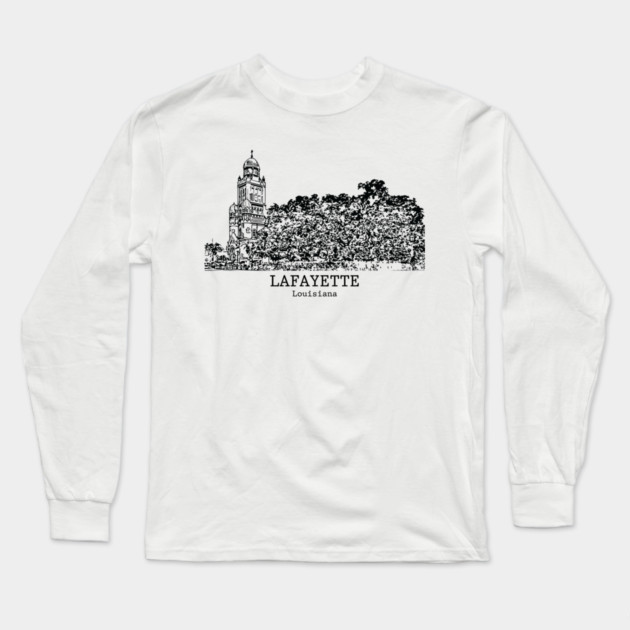 Lafayette - Louisiana Long Sleeve T-Shirt by Lakeric