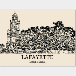 Lafayette - Louisiana Posters and Art