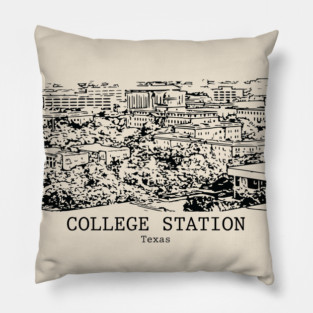 College Station - Texas Pillow