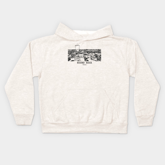 Round Rock - Texas Kids Hoodie by Lakeric