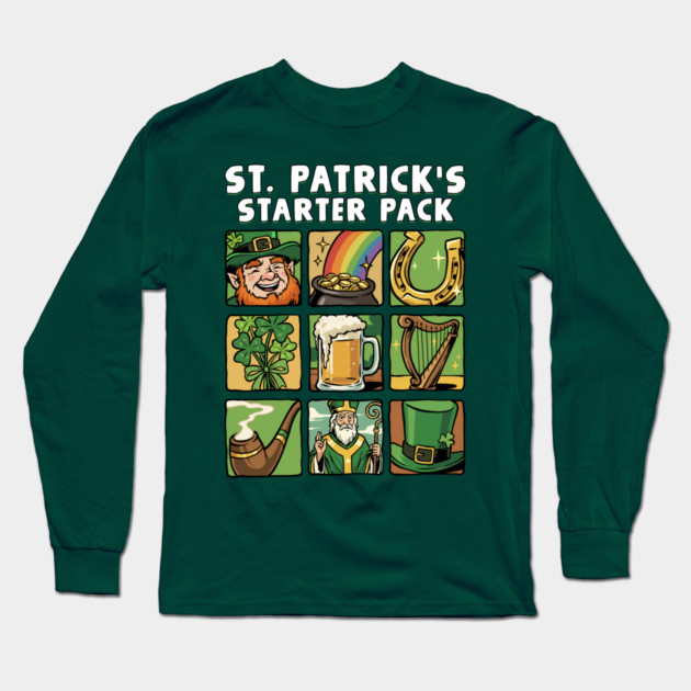 St. Patricks Starter Pack Long Sleeve T-Shirt by GoshWow®