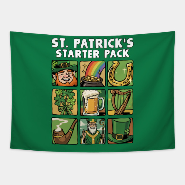 St. Patricks Starter Pack Tapestry by GoshWow®