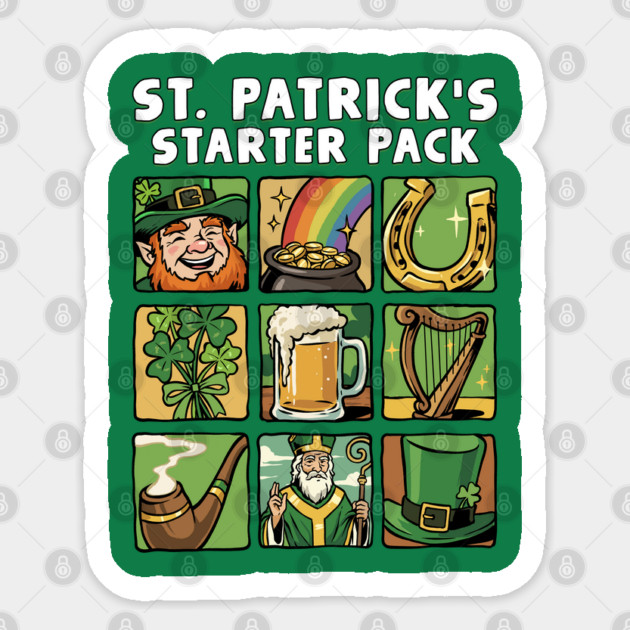 St. Patricks Starter Pack Sticker by GoshWow®