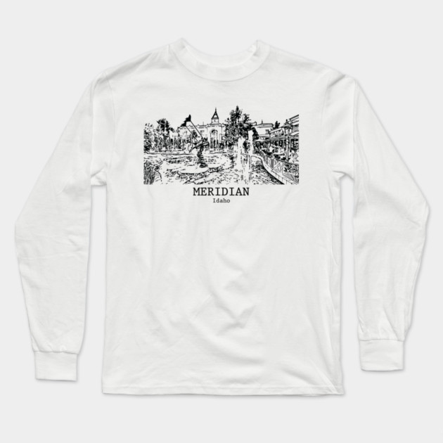 Meridian - Idaho Long Sleeve T-Shirt by Lakeric